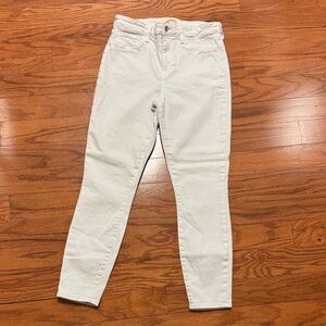 L'AGENCE High Rise White Jeans